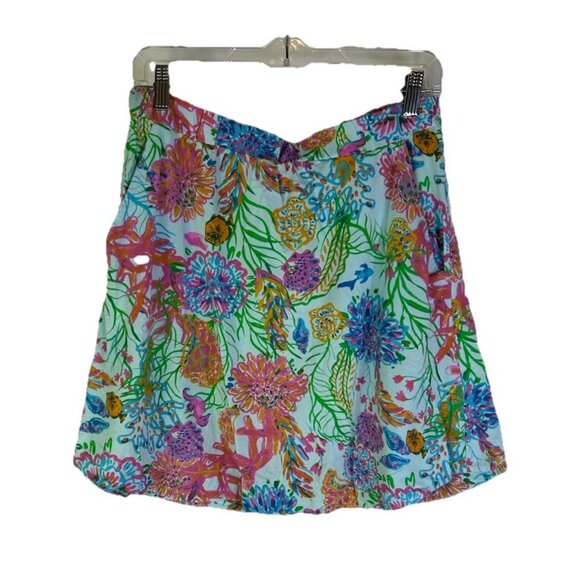Fresh Produce Rainbow Floral Cotton Pull On Skirt USA - Picture 1 of 7